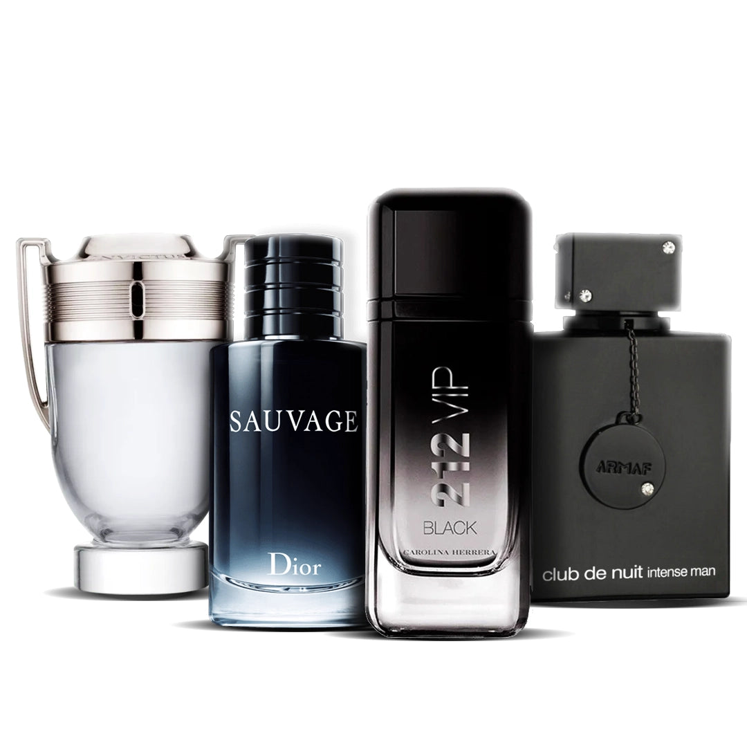 4 smaržu komplekts | One Million Royal + 212 VIP Men + Sauvage Dior + Versace Eros 100 ml