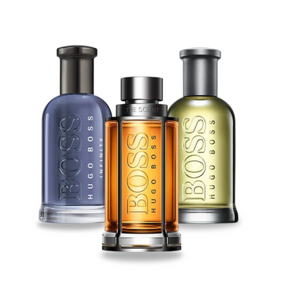 3 smaržu komplekts | BOSS BOTTLED, BOSS THE SCENT, BOSS BOTTLED INFINITE 100 ml