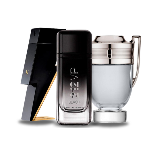 3 smaržu komplekts | BAD BOY, 212 VIP BLACK, Paco Rabanne INVICTUS 100 ml