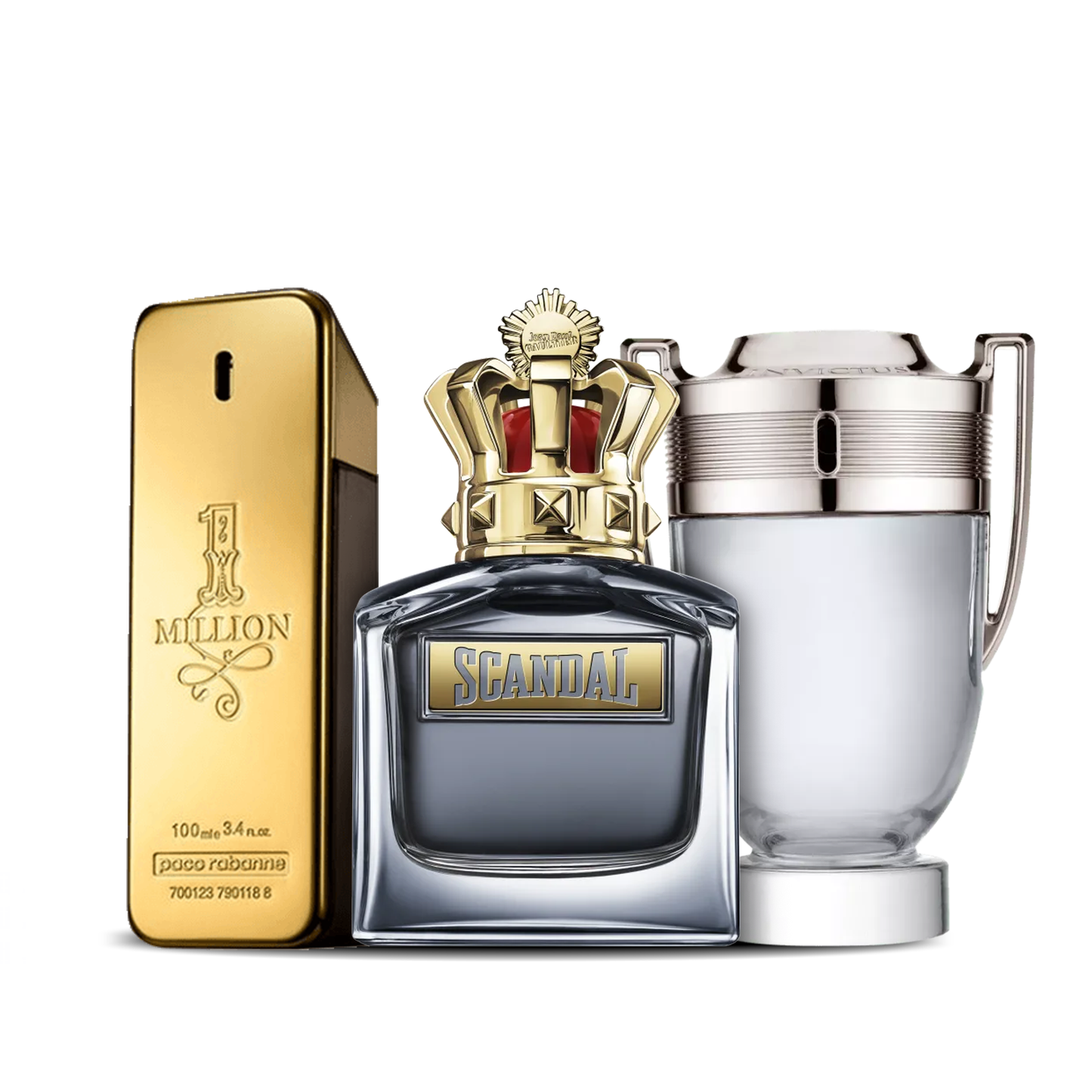 3 smaržu komplekts | Invictus + Scandal Men + One Million 100 ml