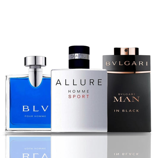 3 smaržu komplekts | BLV + Allure Homme Sport + Bulgari Man in Black 100 ml