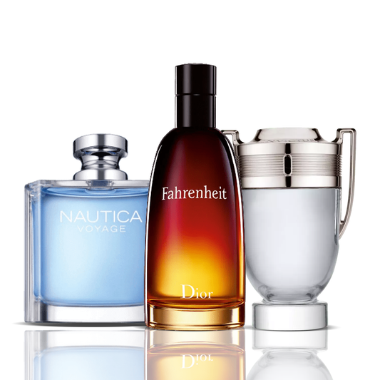 3 smaržu komplekts | Nautica + Fahrenheit + Invictus 100 ml