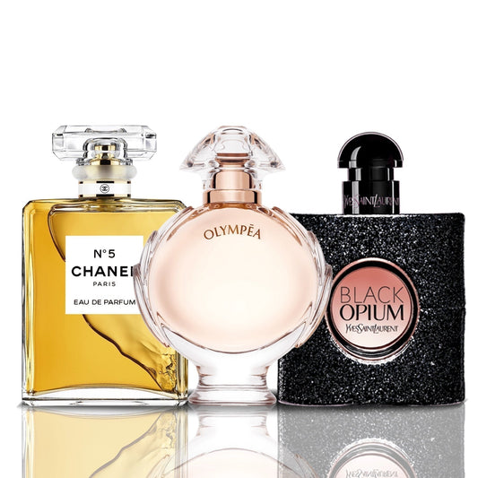 3 smaržu komplekts | Black Opium + Chanel N°5 + Olympea 100 ml