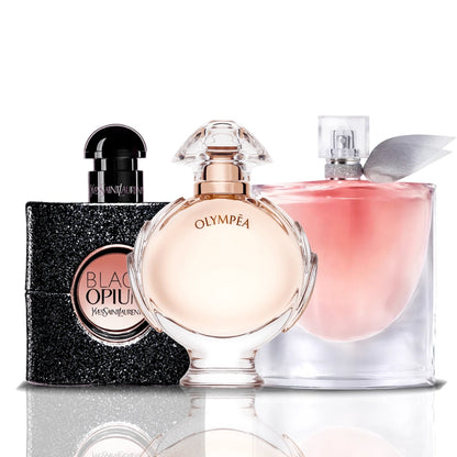 3 smaržu komplekts | Black Opium + Olympea + La Vie Est Belle 100 ml