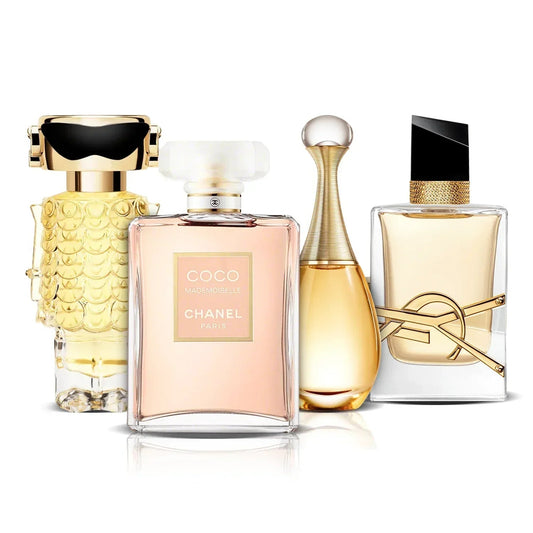 4 smaržu komplekts | Fame, Coco Mademoiselle, J'adore un Libre (100 ml)