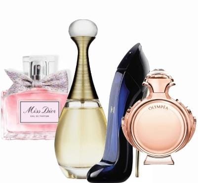 4 smaržu komplekts | Miss Dior + J'adore + Good Girl + Olympéa - 100 ml